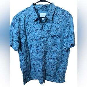 Sz Large EUC American Eagle Flex Button Down Short Sleeve Men’s Shirt